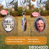 Personalized Photo Keychain Double Side Custom Baby Keyring