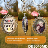 Personalized Photo Keychain Double Side Custom Baby Keyring