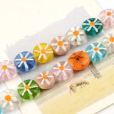 Engraving Flower Lampwork Glass Beads for Jewelry Making