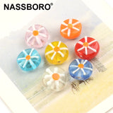 Engraving Flower Lampwork Glass Beads for Jewelry Making