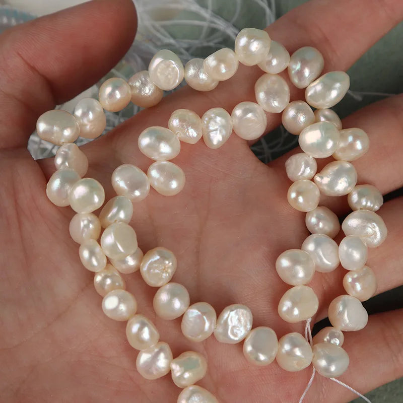 7-8mm Baroque Freshwater Pearl Bare Beads DIY Material