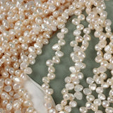 7-8mm Baroque Freshwater Pearl Bare Beads DIY Material
