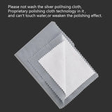 Double-sided Velvet Rubbing Silver Cloth Jewelry Bag