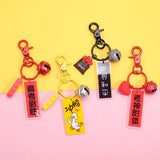 College Exam Acrylic Keychain, Metal Buckle, Student Bag Pendant