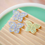 Double-sided Resin Butterfly Pendant Earrings DIY Materials