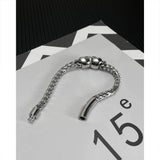 Tiger Head Chain Bracelet Stainless Steel Punk Men Jewelry