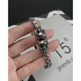 Tiger Head Chain Bracelet Stainless Steel Punk Men Jewelry