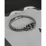 Tiger Head Chain Bracelet Stainless Steel Punk Men Jewelry