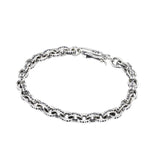 Thai Silver Retro Old Letters Bracelet for Men and Women
