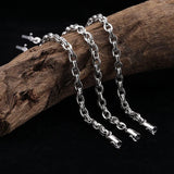 Thai Silver Retro Old Letters Bracelet for Men and Women
