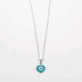 925 Silver Evil Eye Pendant Necklace for Women Girls