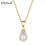 Dowi Shell Beads Clavicle Chain Necklace for Women