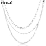 Dowi Punk Toggle Clasp Circle Necklaces for Women