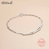 Dowi Pure 925 Silver Double Layer Bracelet for Women