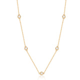 Dowi S925 Sterling Silver Zircon Boho Necklace for Women