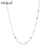 Dowi Sparkling Necklace Disc Clavicle Chain Bare Chain