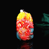 Dragon Jade Pendant Necklace Chinese Hand-Carved Natural Charm Jewelry
