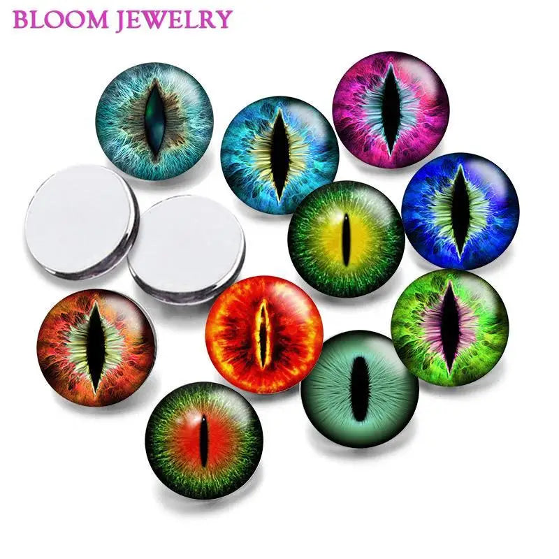 Dragon Eyeball Cat Eye Glass Cabochons DIY Making Accessories