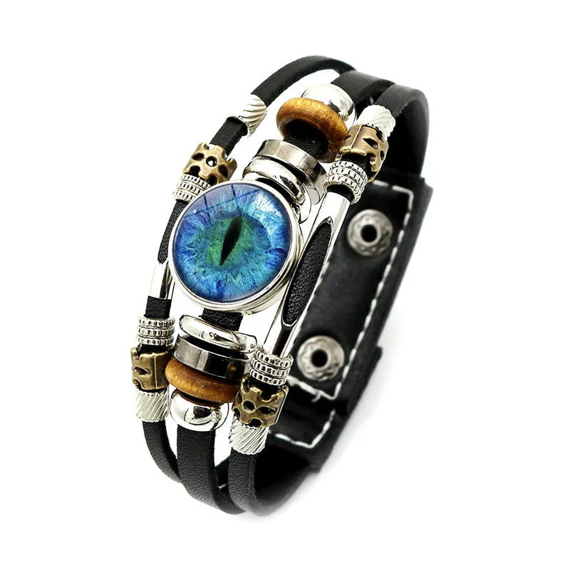 Men's Evil Eye Multilayer Leather Bracelet