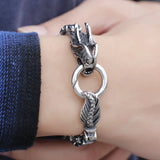 Dragon Domineering Men's Bracelet Stainless Steel