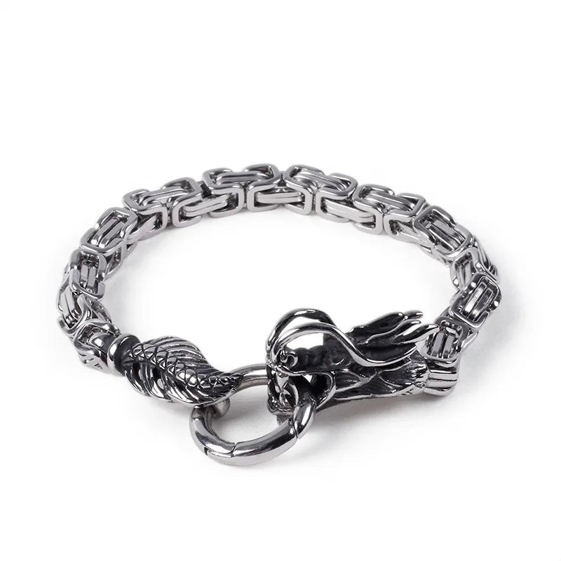 Dragon Domineering Men's Bracelet Stainless Steel