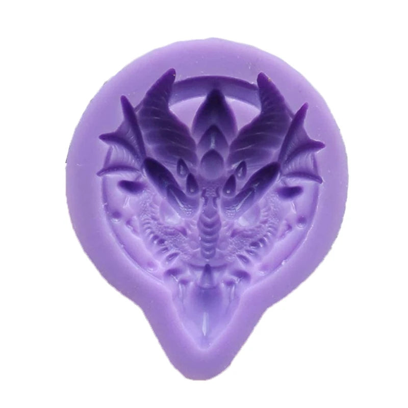 Dragon Head Fondant Silicone Mold Animals Baking DIY Mouss Mould