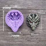 Dragon Head Fondant Silicone Mold Animals Baking DIY Mouss Mould
