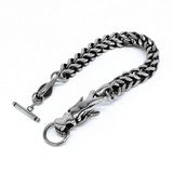 Dragon Head Men's Bracelet Stainless Steel Chain Punk Jewelry