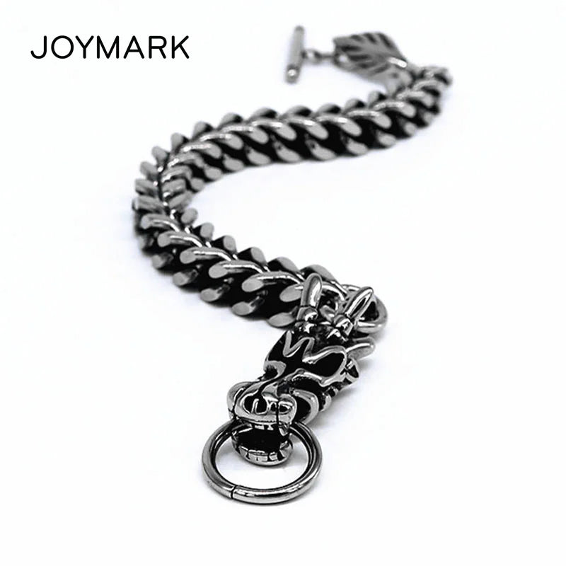 Dragon Head Men's Bracelet Stainless Steel Chain Punk Jewelry