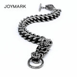 Dragon Head Men's Bracelet Stainless Steel Chain Punk Jewelry