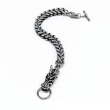 Dragon Head Men's Bracelet Stainless Steel Chain Punk Jewelry