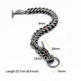 Dragon Head Men's Bracelet Stainless Steel Chain Punk Jewelry