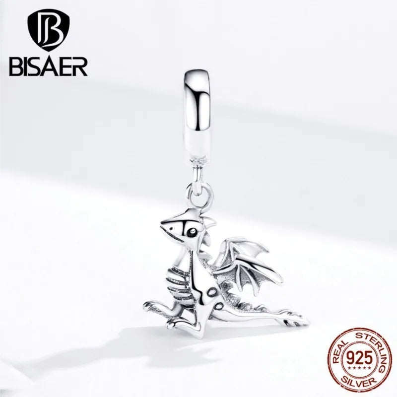 Dragon Jewelry 925 Sterling Silver Lucky Guardian Dragon Beads Charms