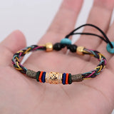 Dragon Knot Hand-woven Bracelet Luck Bead Eight Strands of Rope Bracelet