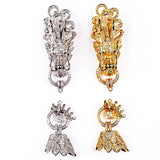 Dragon Leopard Head Tassel Bead Cap Micro Pave CZ Beading