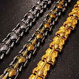 Dragon Metal Chain Link Snap Button Bangle Bracelet Charm Jewelry