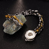 Dragon Metal Chain Link Snap Button Bangle Bracelet Charm Jewelry