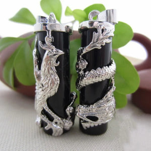 Dragon Quartz Necklace Natural Crystals Stone Pendant Jewelry