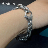 Dragon-Patterned Men's Beefcake Punk Bracelet