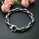 Dragon-Patterned Men's Beefcake Punk Bracelet