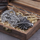 Dragon Pendant Necklaces Titanium Steel Jewelry Animal Head Necklace