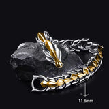 Dragon Scale Link Chain Bracelet Vintage Alloy Hip-hop Dragons Style Hand Chain