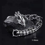 Dragon Scale Link Chain Bracelet Vintage Alloy Hip-hop Dragons Style Hand Chain