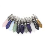 Dragon Wrapped Stone Pendant Amethysts Green Aventurine Opal Pink Crystal