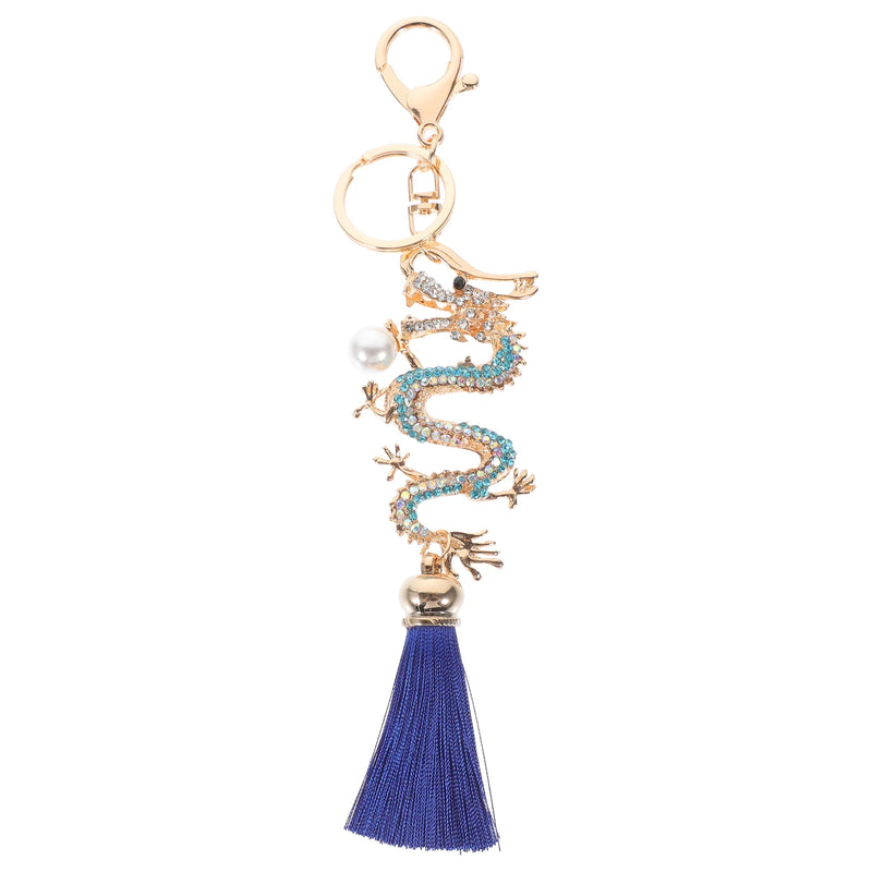 Dragon Year Keyring Rhinestone Dragon Keychain Backpack Pendant