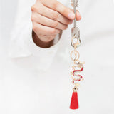 Dragon Year Keyring Rhinestone Dragon Keychain Backpack Pendant