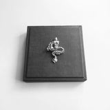 Dragon Pendant with Lobster Clasp 925 Silver Steampunk Gift