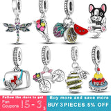 Dragonfly Bicycles Bee Nests Dangle Charms for Bracelet