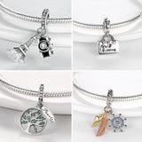 Dragonfly Bicycles Bee Nests Dangle Charms for Bracelet