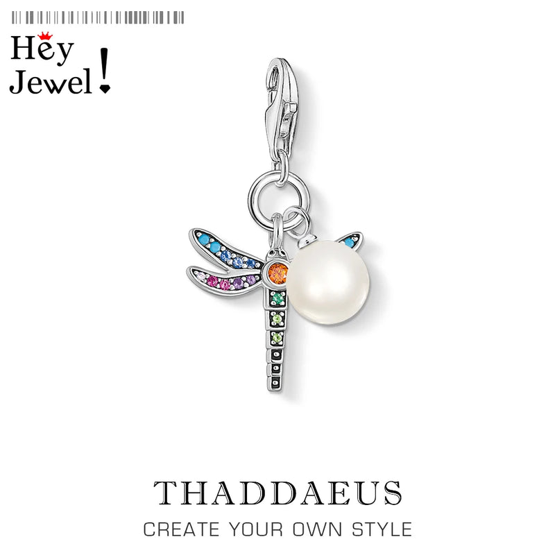 Dragonfly Pearl Charm Summer Jewelry for Bracelet Paradise Gift